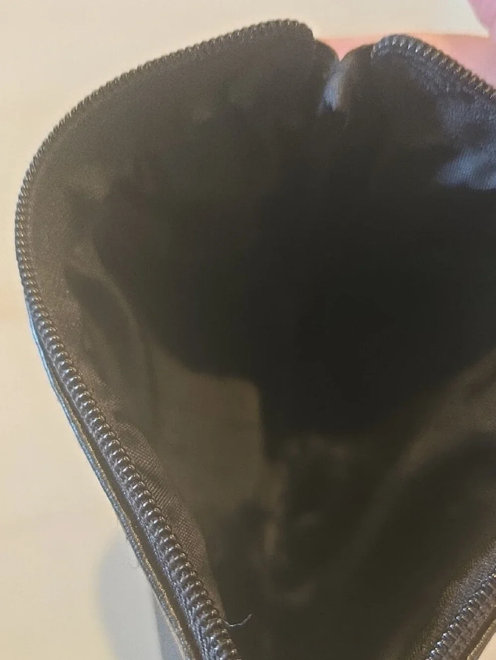 Basics Black Cosmetic Pouch with Top Zip